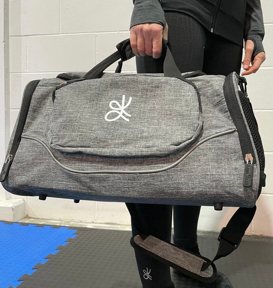 AHK Gym and Fitness Training Grey Duffel Bag