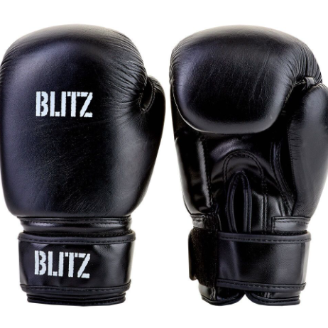 Blitz Training Black Kickboxing Gloves