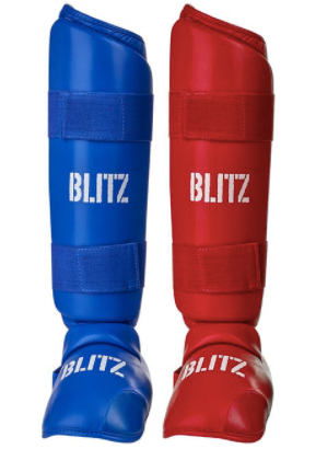 Blitz Elite Shin Guards With Removable Foot - 10+ years